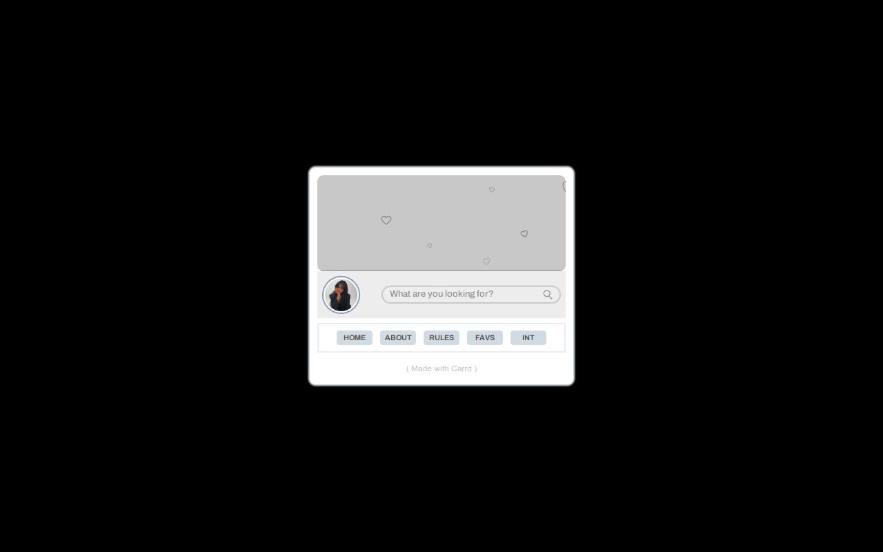 Carrd profile picture for @certain